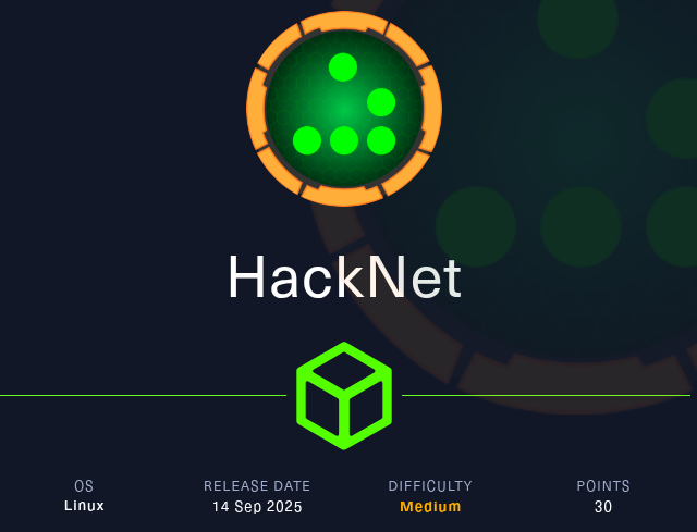 HackNet Machine HackTheBox